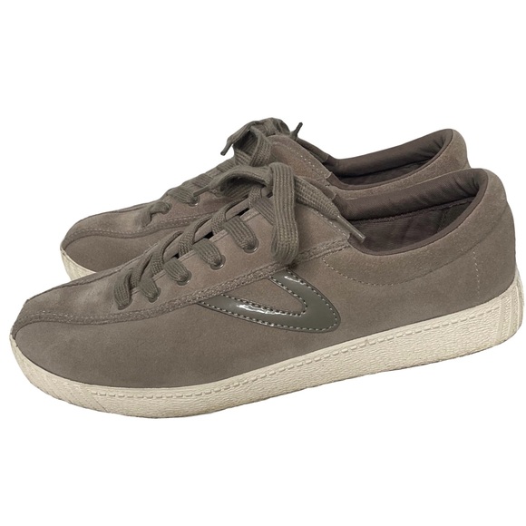 Tretorn Men’s Soft Mushroom Color Suede Nylite 2 Plus Lace Up Sneakers Size 9.5.